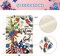 Memorial Day Patriotic 4th of July House Flag 28x40 Inch Double Sided Outside, Flowers Cross Yard Outdoor Decoration